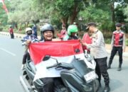 Dorong Semangat Nasionalisme, Kapolres Bangkalan Bagi – bagi Bendera Merah Putih