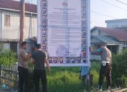 Polres Kayong Utara dan Polsek Jajaran Pasang Banner Maklumat Kapolda Kalbar Terkait Karhutla.