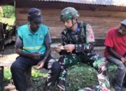 Berbagi Bibit Pertanian Satgas Yonif 521/DY di Distrik Walesi, Jayawijaya