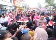 Meriahkan HUT RI ke-80, Kapolres dan Walikota Kediri Tinjau Gerakan Pangan Murah di CFD Doho