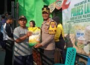 Polres Lamongan Salurkan 27 ton Beras Melalui Bazar Gerakan Pangan Murah