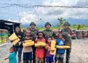 Satgas Yonif 521/DY Melaksanakan Kegiatan Lomba Dalam Rangka Memperingati Hari Kemerdekaan Republik Indonesia yang ke-80 di Distrik Elelim