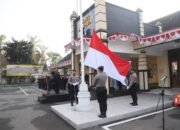 Upacara HUT Kemerdekaan RI ke – 80 dilaksanakan Dengan Penuh Khidmat dan Semangat Patriotisme Membara di Polres Kediri Kota