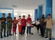 Yonif TP 805/KSW Gelar Bakti Kesehatan Keliling, Evakuasi Kepala Kampung Tanah Merah ke RS J.A. Dimara