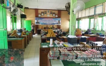 Polres Agam Gandeng SMK Negeri 1 Lubuk Basung Dalam Sosialisasi Ketertiban Lalu Lintas