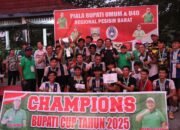 “Dinas Pemuda dan Olahraga Pesibar Berikan Apresiasi Semangat Sportivitas pada Penutupan Bupati Cup 2025”