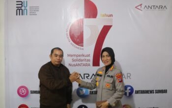 Kabid Humas Polda Sumbar Kunjungi Kantor Antara Sumbar, Dorong Sinergi Dalam Penyebaran Informasi