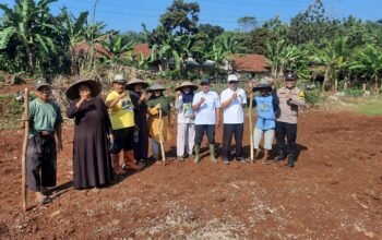 Polsek Plered Lakukan Penanaman Jagung Di Desa Karoya, Bersama Kelompok Tani