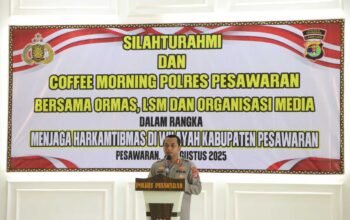 Coffee Morning Polres Pesawaran, Perkuat Sinergi Dengan Media, LSM, dan Ormas