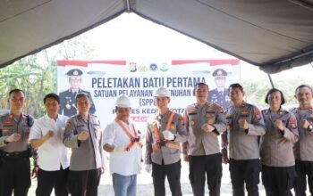 Polres Kediri Kota Gelar Peletakan Batu Pertama Pembangunan Satuan Pelayanan Pemenuhan Gizi