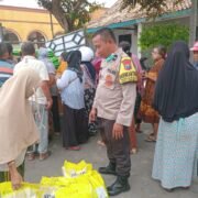 Polsek Gempol Gelar Gerakan Pangan Murah, 6 Ton Beras Bulog Ludes Terjual