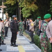 Polres Kediri Gelar Patroli Skala Besar Pasca-Kerusuhan, Jaga Kamtibmas Tetap Kondusif