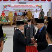 Bupati Agam Melantik Sekda Agam Didalam Masjid Agung Nurul Fallah Lubuk Basung