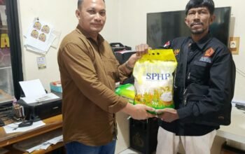 *Sinergi Polres Agam dan Media Investigasi Mabes.Co.Id: Bantuan Beras Untuk Masyarakat*