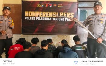 Polres Pelabuhan Tanjungperak Amankan Remaja Kelompok Gangster SSTB dan All Star Terlibat Bentrokan di Kalilom Lor Surabaya