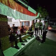 Polsek Beji dan Banser Aktifkan Pos Kamling dalam Rangka Harkamtibmas