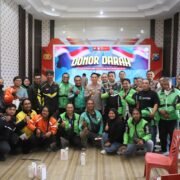 Donor Darah Sambut HUT Lalu Lintas Bhayangkara ke-70 Dimeriahkan Oleh Ojek Online