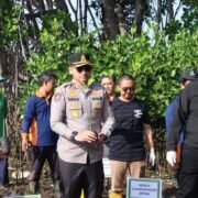 Kapolres Jepara Ikut Tanam Seribu Bibit Mangrove di Pesisir Kedungmalang