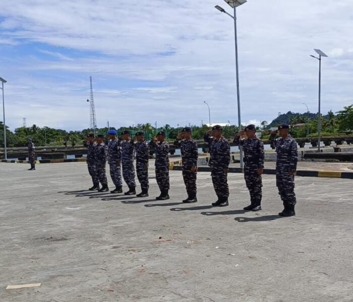 KRI Dorang-874 Sandar di Pelabuhan Samabusa, Laksanakan Patroli di Perairan Nabire