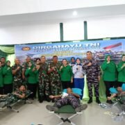 Anggota Lanal Nabire Ikut Sukseskan Donor Darah dan Bakti Sosial HUT TNI ke-80
