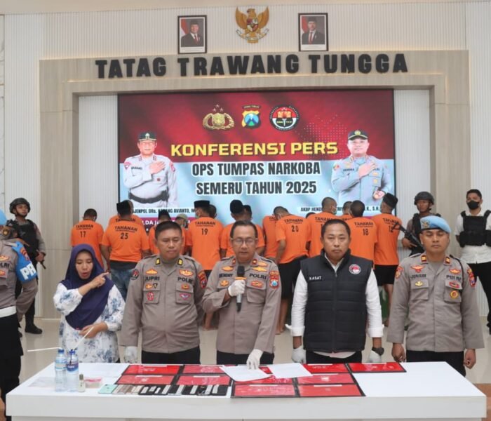 OPS Tumpas Narkoba 2025 Polres Pamekasan Berhasil Amankan 19 Tersangka Dari 14 Kasus Yang Terungkap