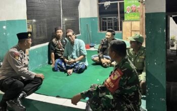 Giat Poskamling Dialogi Dengan Warga, Polsek Beji Perkuat Keamanan di Gunung Gangsir