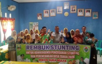 Peratin Desa/Pekon Suka Mulya Beserta Jajarannya Laksanakan Rembug Stanting Tahun 2025