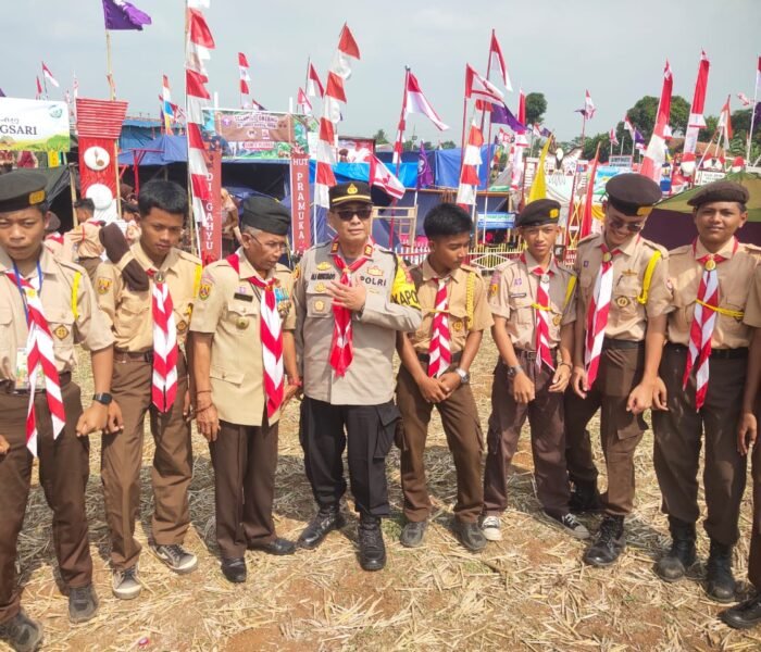 Polisi Purwakarta Hadiri Perkemahan Perkasa, Dukung Pembinaan Generasi Muda