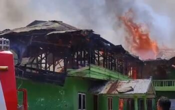 Gedung Mts NU Kelurahan Pasar Krui Pesisir Barat Di Lalap Si Jago Merah