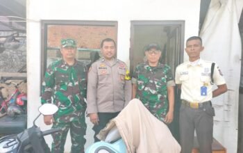 Sinergitas TNI-Polri, Bhabinkamtibmas Polsek Purwakarta Kota Lakukan Sambang Ke Security