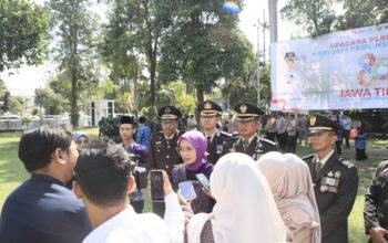 Wakapolres Kediri Kota Hadiri Upacara Peringatan Hari Jadi ke-80 Provinsi Jawa Timur di Balai Kota Kediri