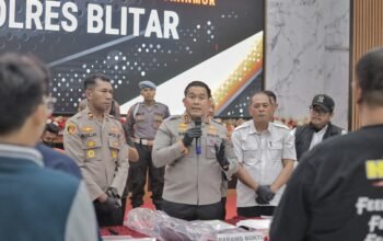 Polres Blitar Berhasil Amankan Tersangka Begal 2 Bulan Beraksi di 18 TKP