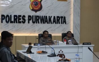 Wakapolres Purwakarta Ikuti Rapat Anev Program Ketahanan Pangan Polri Secara Virtual