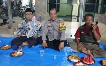 Bersinergi Dengan Warga, Bhabinkamtibmas Polsek Purwakarta Ikuti Rapat Minggon