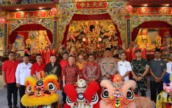 Kapolres Langkat Hadiri Peresmian Gedung Baru XUAN TIAN SHANG di Vihara Avalokitesvara Stabat
