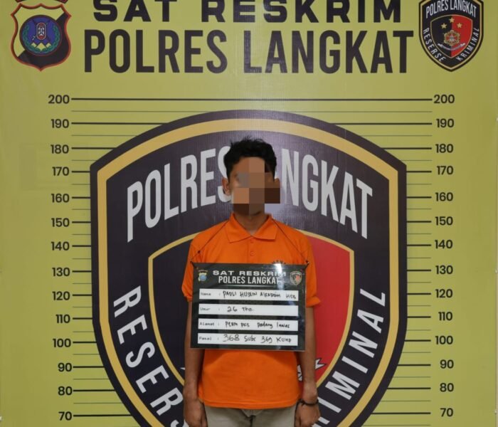 Sat Reskrim Polres Langkat Berhasil Ungkap Kasus Pemerasan dan Disertai Pengancaman