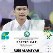 Yayasan Al Barra Atthala Sukabumi Berikan Penghargaan Kepada Rudi Alamsyah Atas Kontribusi Sosial dan Kemasyarakatan