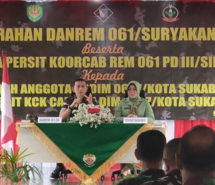 Danrem 061/Sk Brigjen TNI Thomas Rajunio Kunjungi Kodim 0607/Kota Sukabumi