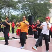 Kapolres langkat Hadiri Peringatan HKN Ke-61 Thn di Alun-alun T. Amir Hamzah