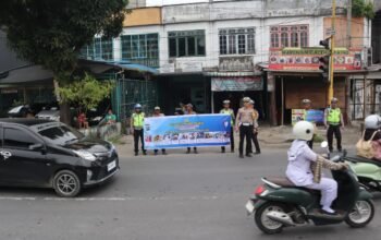 OPS Zebra Toba 2025, Polres Langkat Gencarkan Edukasi Humanis di Jalan Raya
