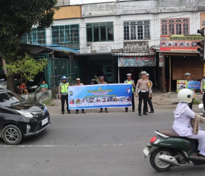 OPS Zebra Toba 2025, Polres Langkat Gencarkan Edukasi Humanis di Jalan Raya