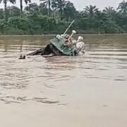 Tugboat TB Trans Pasific Tenggelam di Simpang Tiga Muara Tembesi, Batanghari