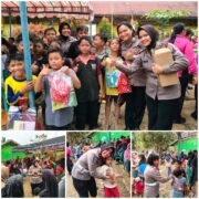 Konselor Polres Langkat Gelar Trauma Healing Bagi Anak-Anak Korban Banjir di Sekoci, Besitang