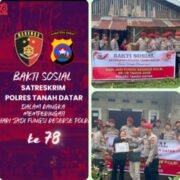 Satreskrim Polres Tanah Datar Adakan Bakti Sosial Dalam Rangka Peringati Hari Jadi Fungsi Reserse Polri ke 78 Tahun 2025