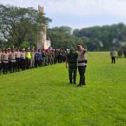 Polres Langkat Gelar Apel Kesiapan PAM Kunjungan Kerja Presiden RI Prabowo Subianto