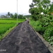 Pemdes Langensari Realisasikan Banprov Tahun 2025 Pengaspalan Jalan Desa Poros Jalan Tengah Kubang