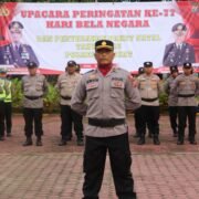 Upacara Peringatan Hari Bela Negara ke-77 dan Penyerahan Paket Natal Tahun 2025 Polres Langkat