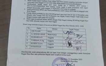 Pemda Tanah Datar Diduga Lamban Selesaikan Masalah Rao Rao, Seluruh BPRN Nyatakan Mundur