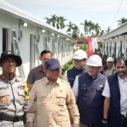 Kapolda Dampingi Presiden Prabowo Tinjau Huntara Korban Bencana di Aceh Tamiang