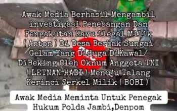 LP3NKRI Jambi Tegaskan Tuduhan Keterlibatan Oknum TNI dalam Isu Illegal Logging Tidak Berdasar